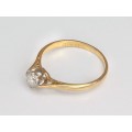 Inel victorian, de logodnă, aur 22 K & diamant solitaire 0.52 CT | cca.1900 Marea Britanie
